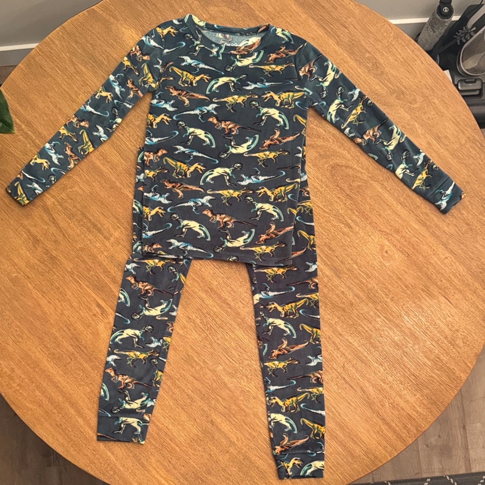 Cat & Jack Blue Dinosaur Pajama Set